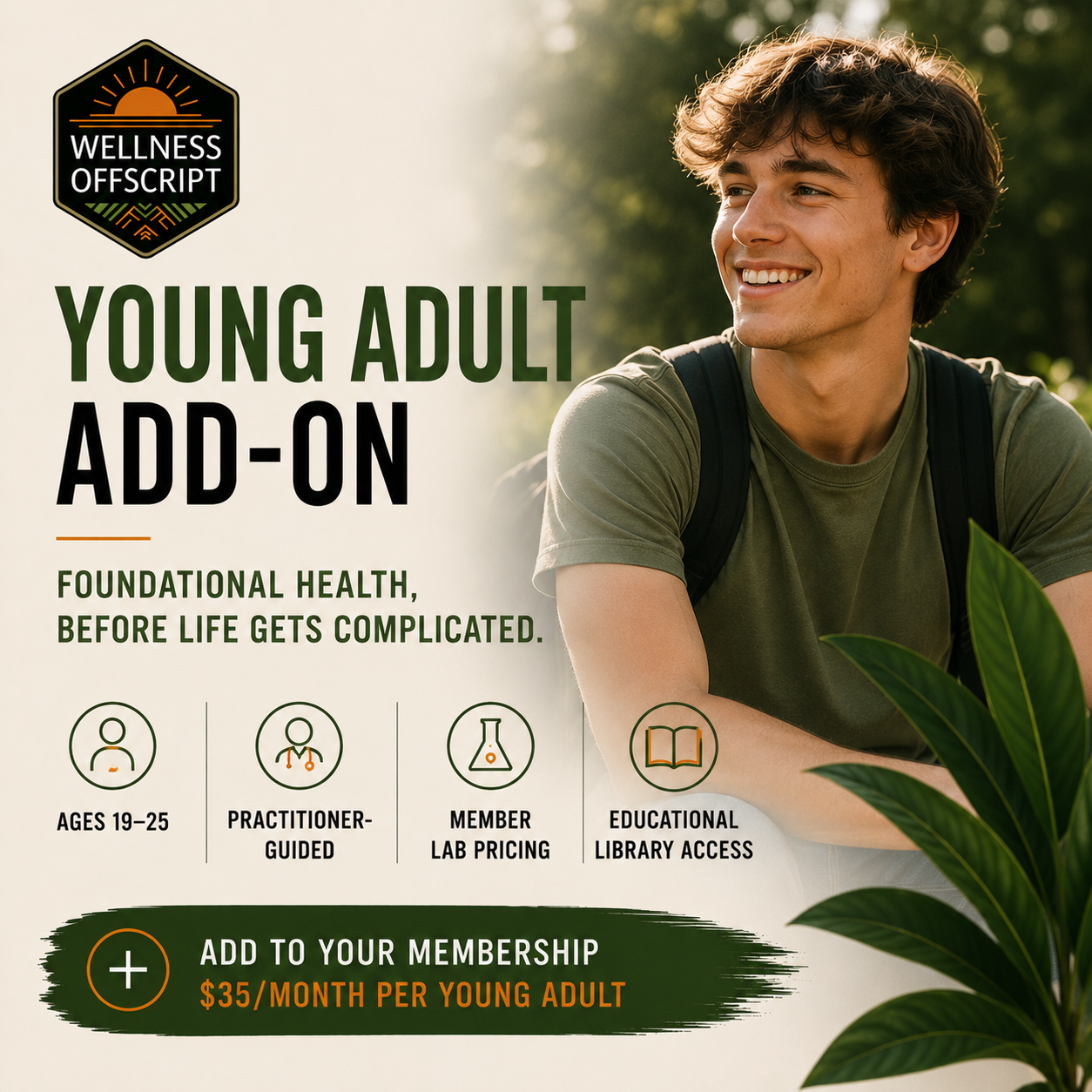 Young Adult Add-On (19-25)